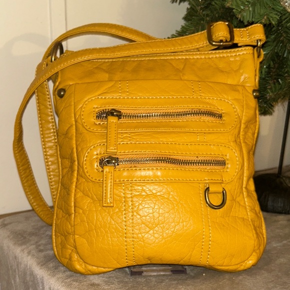 Ampere Creations Handbags - Ampére Mustard Yellow Crossbody Bag
